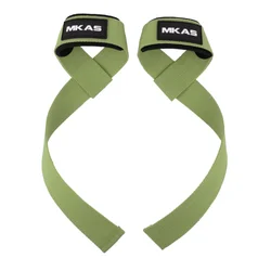 Anti - Slip Silicone Weightlifting Wrist Straps for Strength Training and Support (Army green)