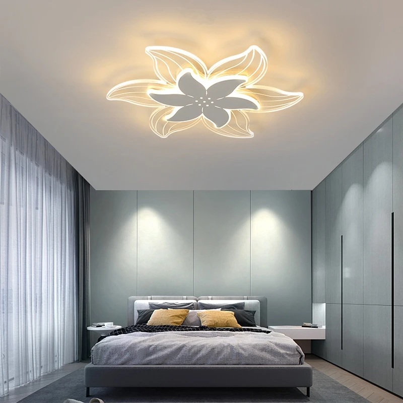 

2023New Modern Simple Creative Acrylic Lamps Lanterns Room Lamps Flower Ceiling Lamps for Living Room Bedroom Study Room Люстра