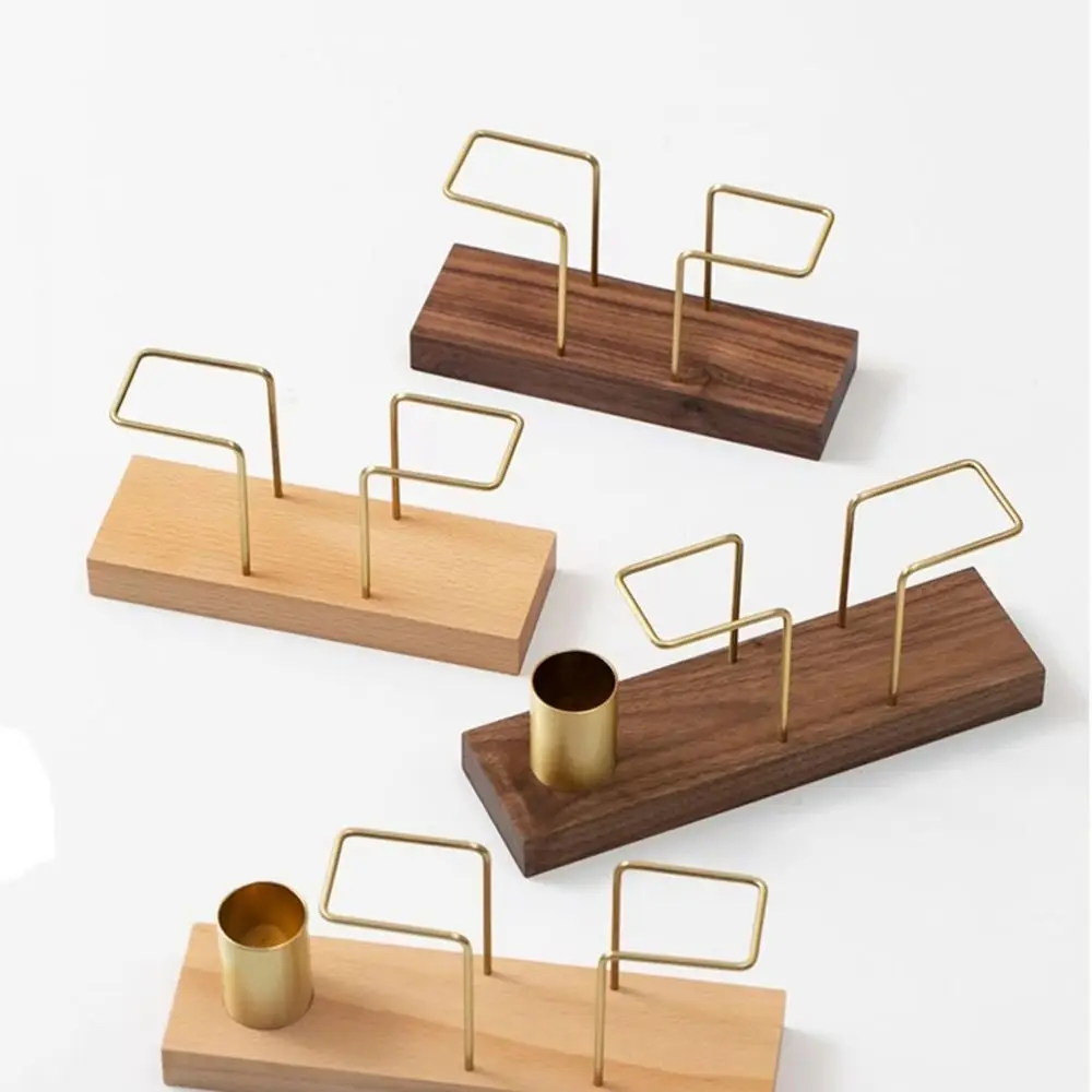 Wooden Paper Napkin Holder Napkin Table Container With Toothpick Case Gold Tissue Case Restaurant Decoration Kitchen Accessories 4