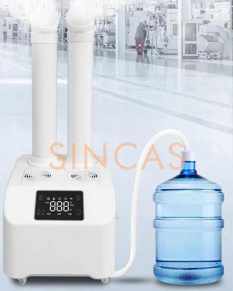 Description Picture 5 of item10KG-12KG/H Ultrasonic Atomizer Industrial Humidifier Fog Machine Ultrasonic Mist Maker Fogger For Vegetables Keep Fresh110-220V