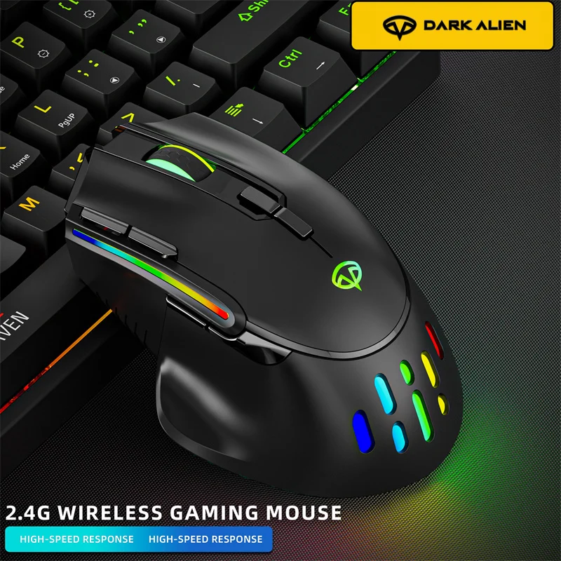 Product D New G Wireless Game Mouse RGB Light button USB Interface Suitable For Laptop Desktop Compu      ame  RB        esktop_voghion.com
