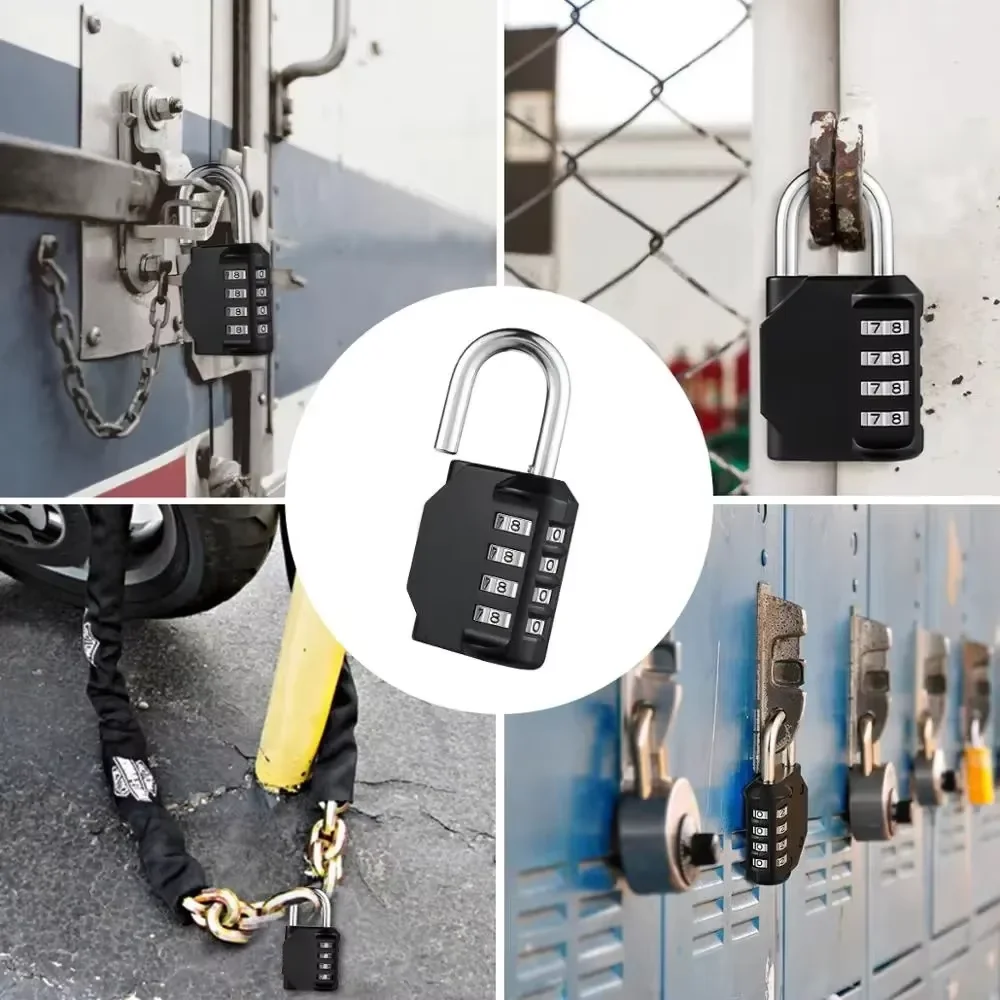 1PC Password Locks 4 Digit Waterproof Outdoor Lock for Door Suitcase Bag Package Cabinet Locker Window Padlock password lock