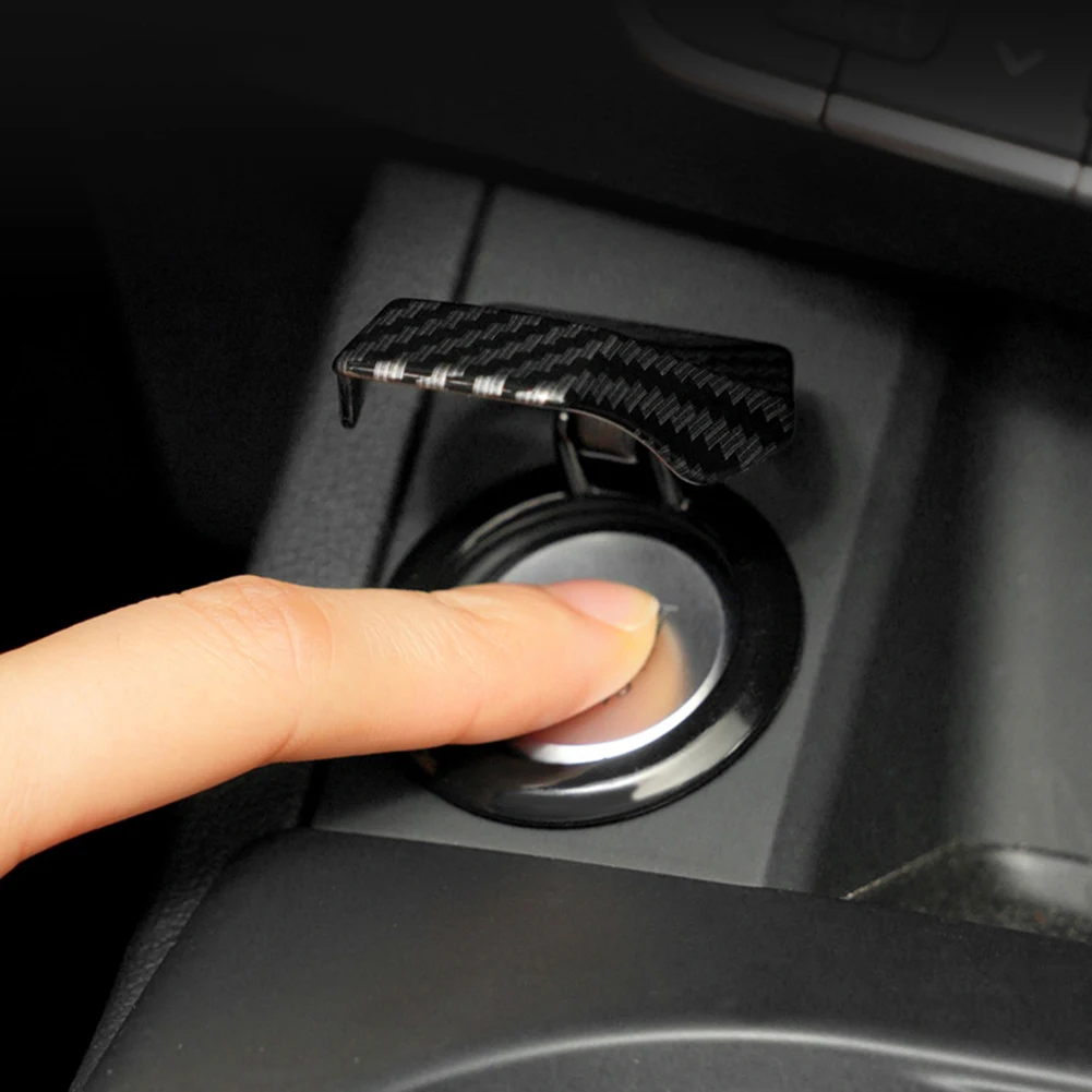 Engine Start/Stop Button Decorative Cover - Stylish Interior Auto Accessory