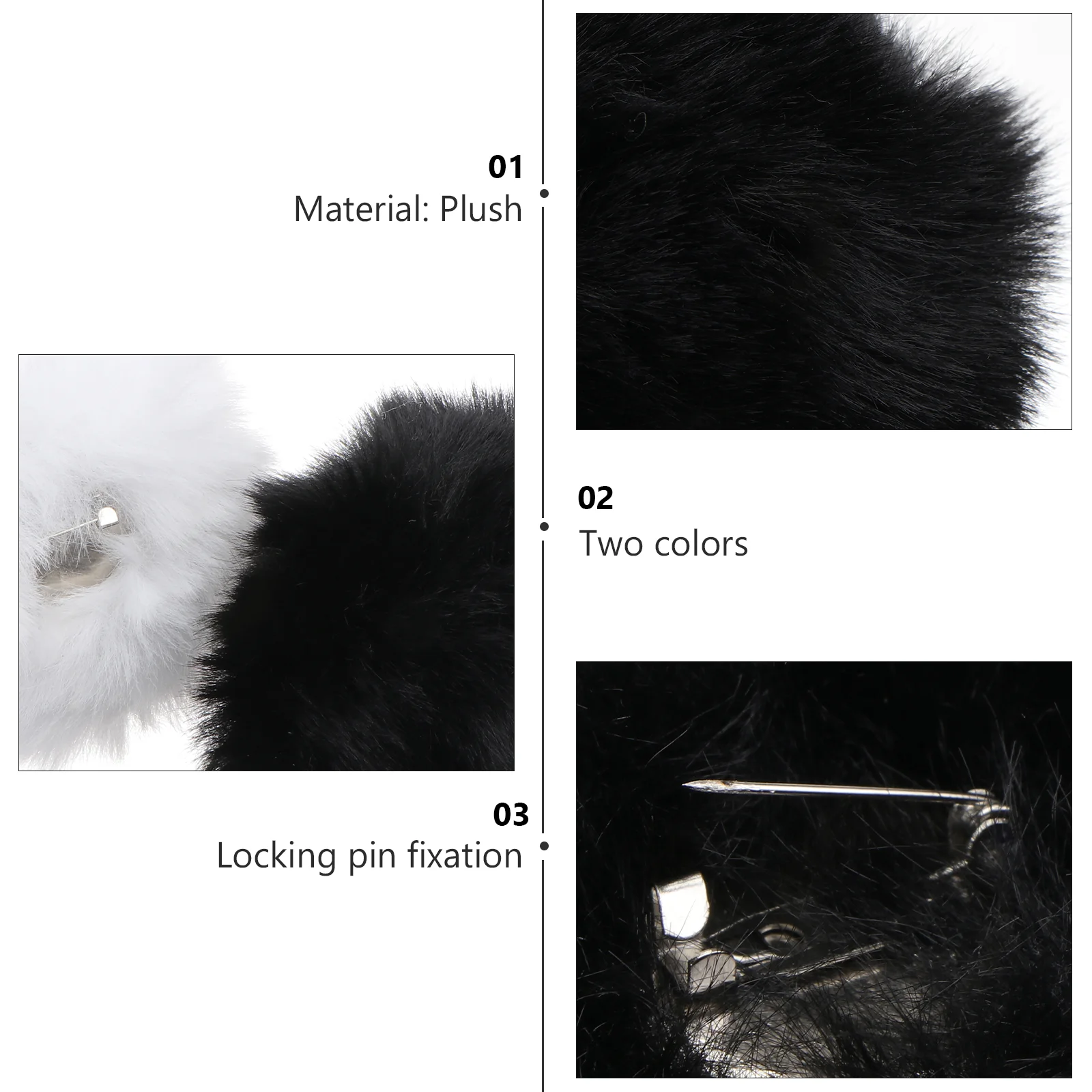 2pcs Bunny Rabbit Tail Accessory Round Plush Costume Prop Rabbit Tail Plush Costume Party