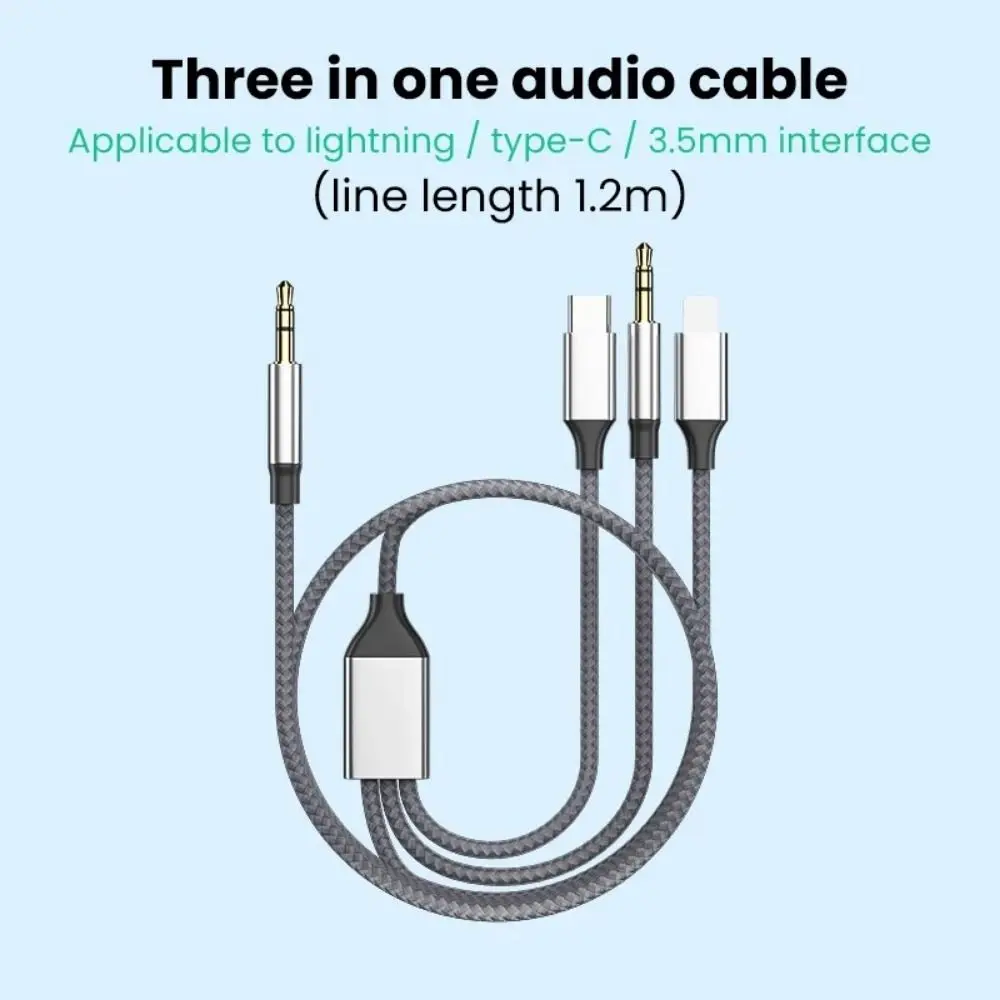 C Ÿ Aux ̺ Ŀ ̺, PVC ݵ AUX  ̺ , 3  1, 3.5mm , 1.2M, 3.5mm 