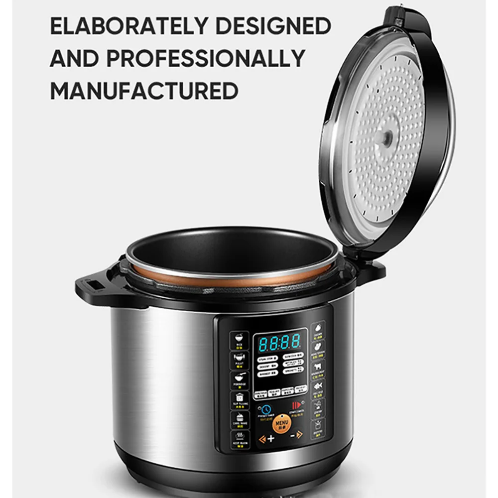 XEOLEO 6L Multifunction Electric Pressure cooker suitable 5 people use Household High pressure pot Rice cooker 3