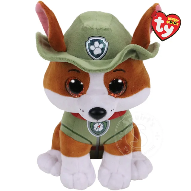 25cm Ty Paw Patrol Cute Dog Puppy Plush Toy Skye Rocky Tracker Marshall Verest Zuma Zhuan Decorate Pendant Doll Children's Gifts 5