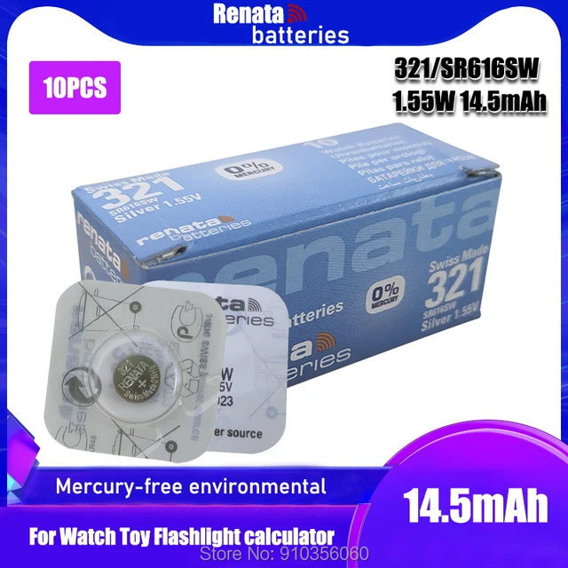 100X renata Silver Oxide Watch Battery 377 SR626SW 626 1.55V % original  brand renata battery - AliExpress