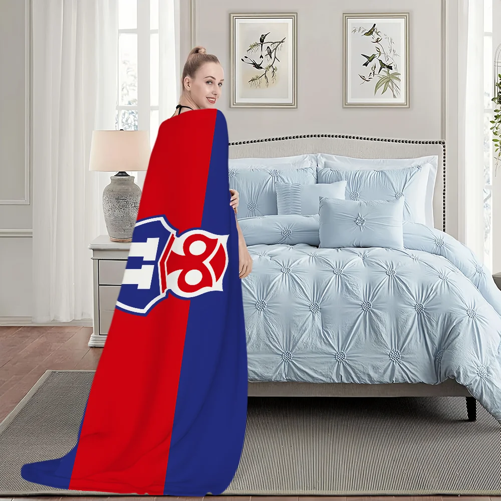 Football C-Chile LOGO U-University Blanket Travel And Gift Comfort Warm Soft Plush Suitable For Sofa Living Room Office Bedroom 5