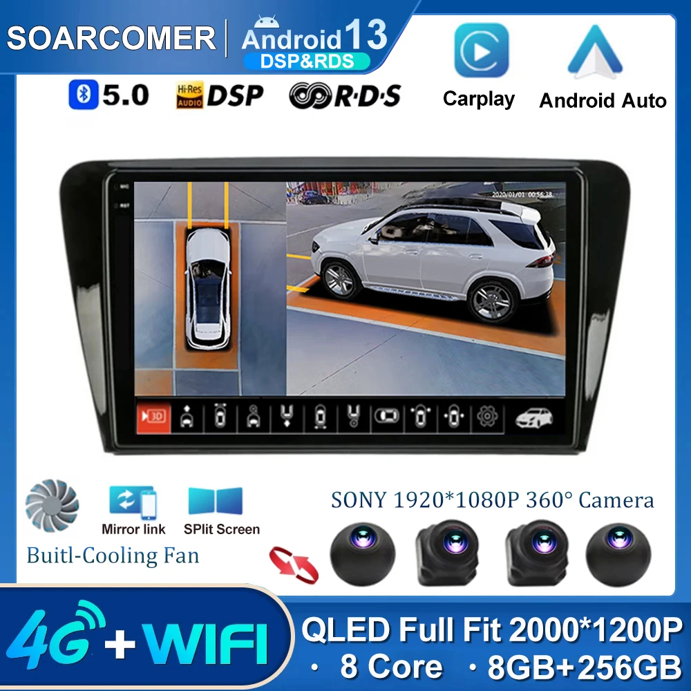 

Android 13 2 Din Car Stereo Radio For Volkswagen Skoda Octavia 3 A7 2013-2018 Multimedia Video Player Navigation GPS 4G Carplay