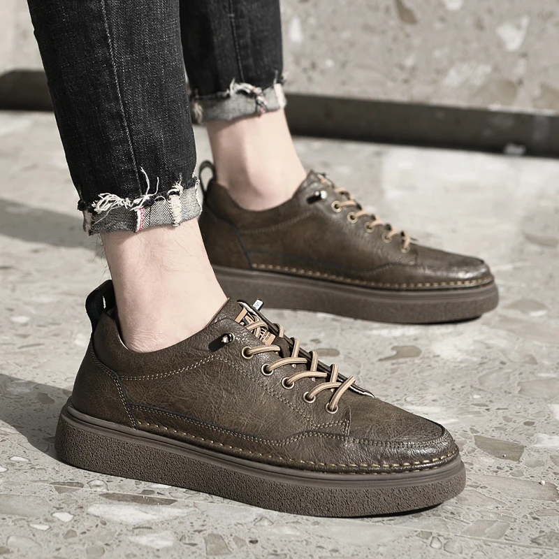 

High Quality 2023 New Flats Mens Loafers Men's Elastic Band Original Vulcanized Shoes Men Casual Shoes Breathable Formal Shoes