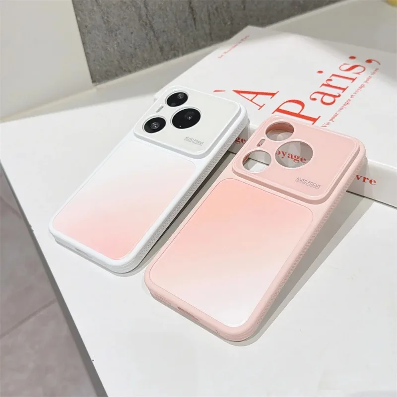 Gradient Color Heat Dissipation Case with Camera Protection and Shockproof Acrylic Design