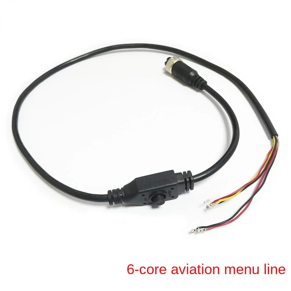 

6-контактный кабель BNC для видеокамеры M12 OSD с кнопкой управления меню