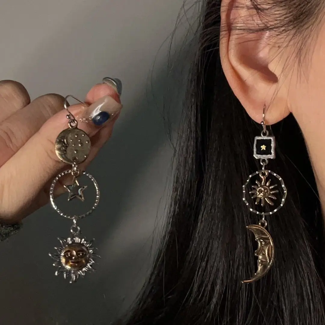 TseenYi Orecchini A Girasole Colorati Boho Etnici Vintage - Lunghi Pendenti A Goccia A Margherita Retrò Gitani - Gioielli Per Donne E Ragazze