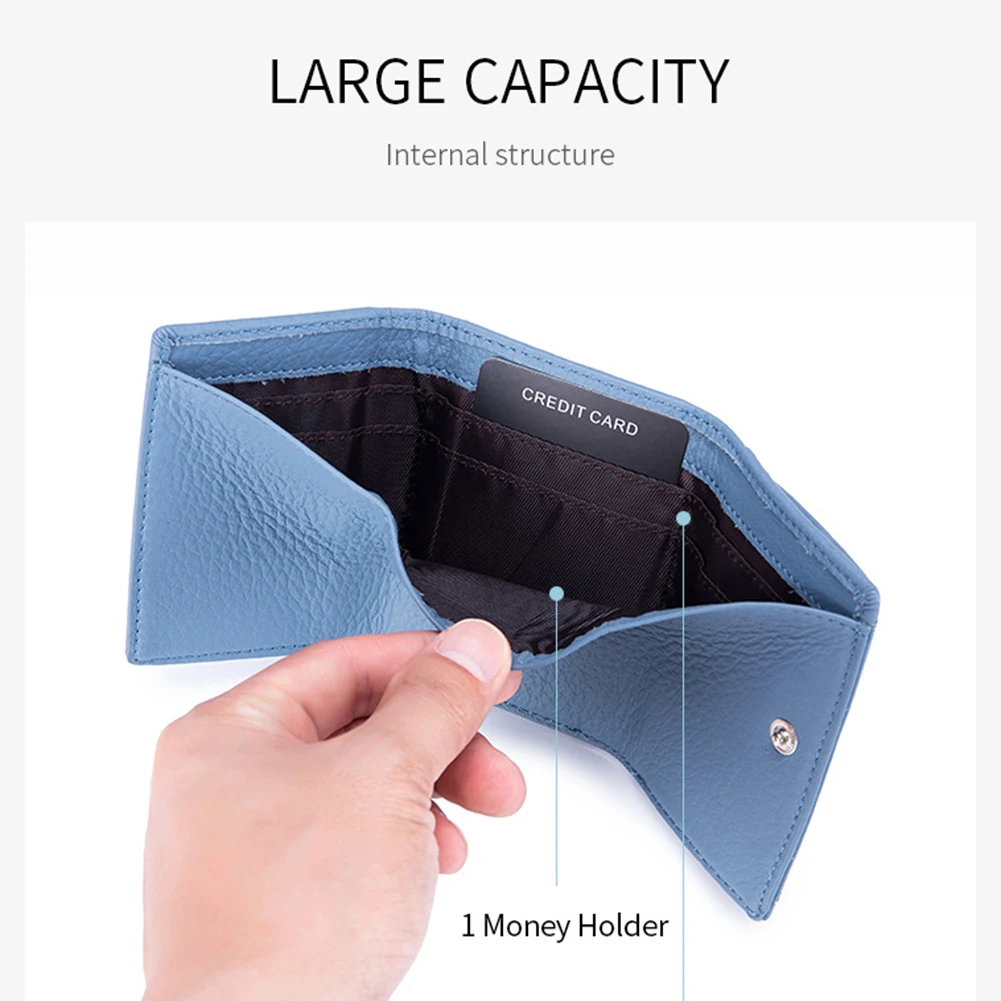 Men Wallet Card Holders Purse Leather Men Business Thin Wallet Large Capacity Coin Pocket Credit Cardholder Case Note Holder