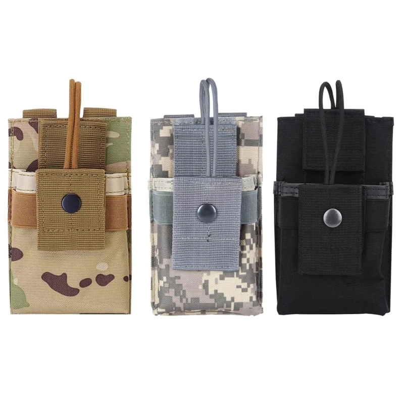 

Small Radio Holder Walkie Talkie Holster Carry Case Security Belt Clip Bag F2TC