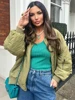 ZBZA Women's Spring Autumn Round Neck Loose Bomber Jacket New Oblique Pocket Zipper Oversized Jacket Coat Chic Female Outerwear 3