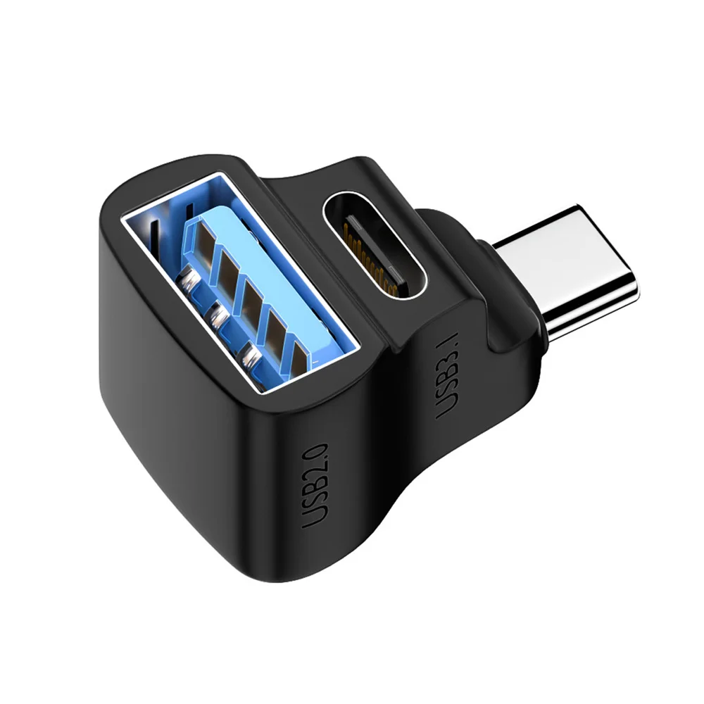 

CY 10Gbps Power Data A+C Splitter Adapter USB3.0 Type C Male to Dual Type-A OTG & Type-C Female Power Data