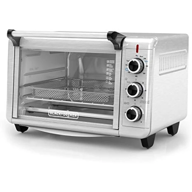 BLACK+DECKER Countertop Convection Toaster Oven, Stainless Steel, Pizza Oven,  Electric Oven, Kitchen Appliance - AliExpress