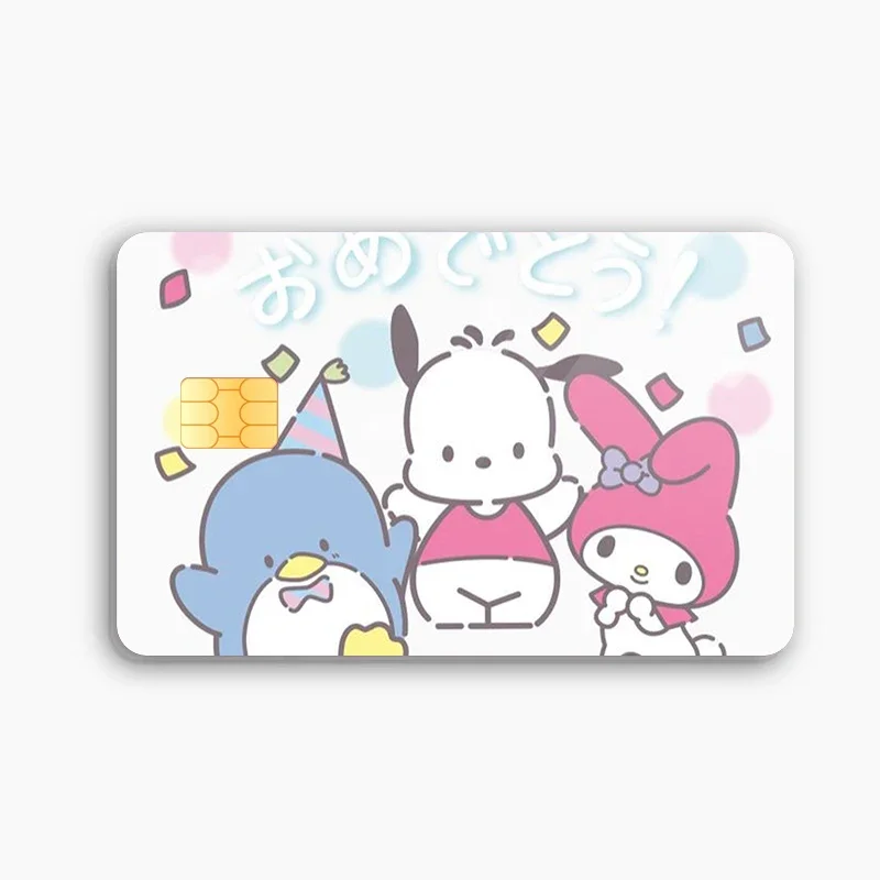 thumbnail image 1 of Pegatinas para tarjetas de crédito y débito de Hello Kittys, bricolaje, Sanrios Anime Melody, pegatinas impermeables de póquer, cinta adhesiva para chips pequeños, 1 of 5