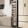Floor-standing Narrow Storage Cabinet Small Apartment Kitchen Cabinet Home Furniture Multilayer Kitchen Against The Wall Cabinet 3
