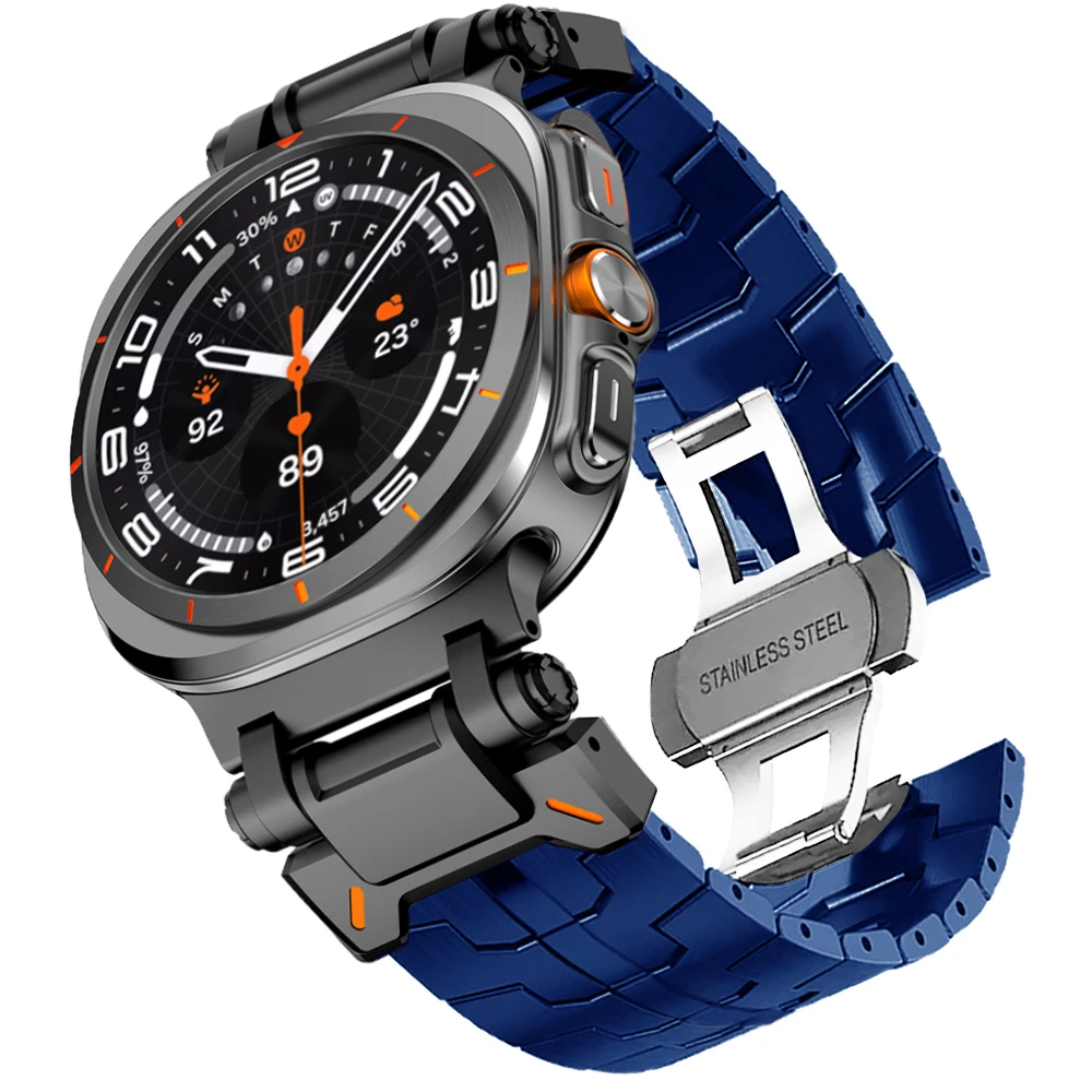 Luxury Stainless Steel Business Watch Band - No Gaps QuickFit Bracelet