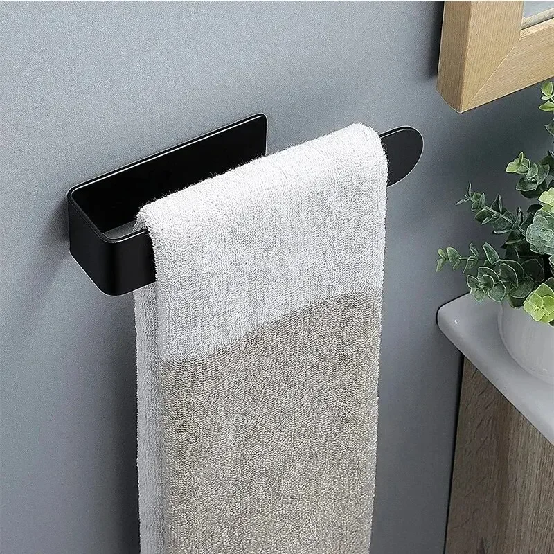 Towel rack Non-punched Self-adhesive Bathroom Kitchen Hand Household Items