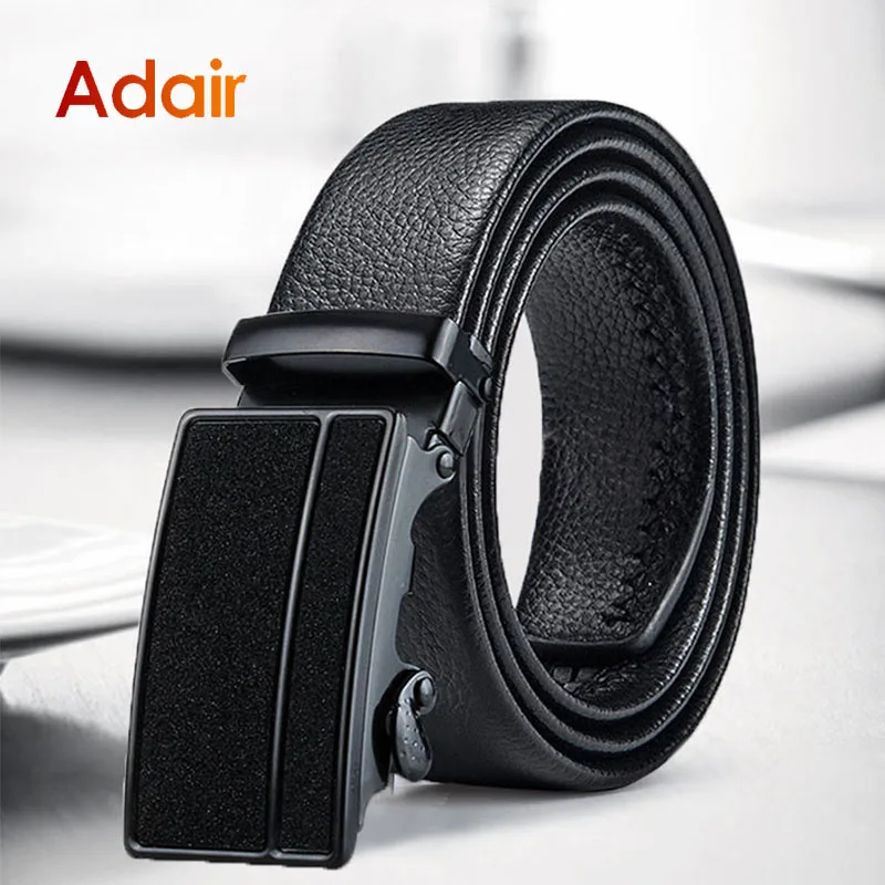 Men Belts Automatic Buckle Belt Fashion Trend High Quality Waistband Men Luxury Brand Genuine Leather Male Working Strap DT045