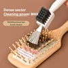 2 in1 Comb Cleaner Delicate Cleaning Hair Brush Comb Cleaning Tools Handle Embeded Tool  Airbag-comb Cleaner Edge Brush 6