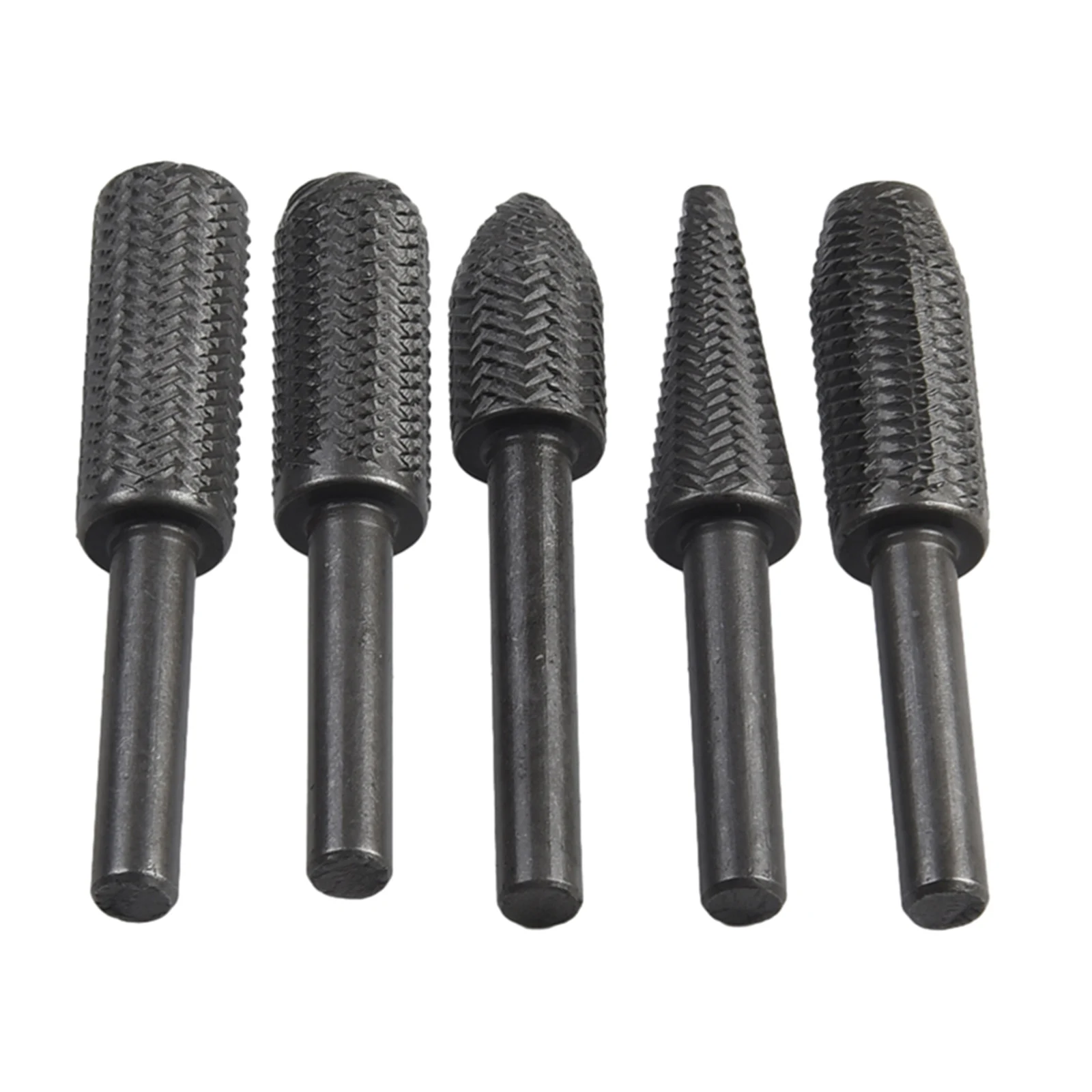 5-teiliges Rotationsstahlfeilen-Set, Bohrer, Grate, Metall, Schleifen, Rillen, Schleifen, Gravieren, Fräsen, Polieren, Werkzeug, 6 mm runder Schaft – Detail 6