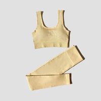 WAREBALL 2Pcs Women Sports Set Seamless Yoga Set Fitness Suit Gym Leggings Bra Workout Sportswear  Active Wear Gym Clothing - Image 2
