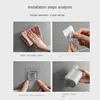 Toilet garbage bag storage box, no punching, simple wall mounted collector, kitchen pull-out sorting garbage box 5