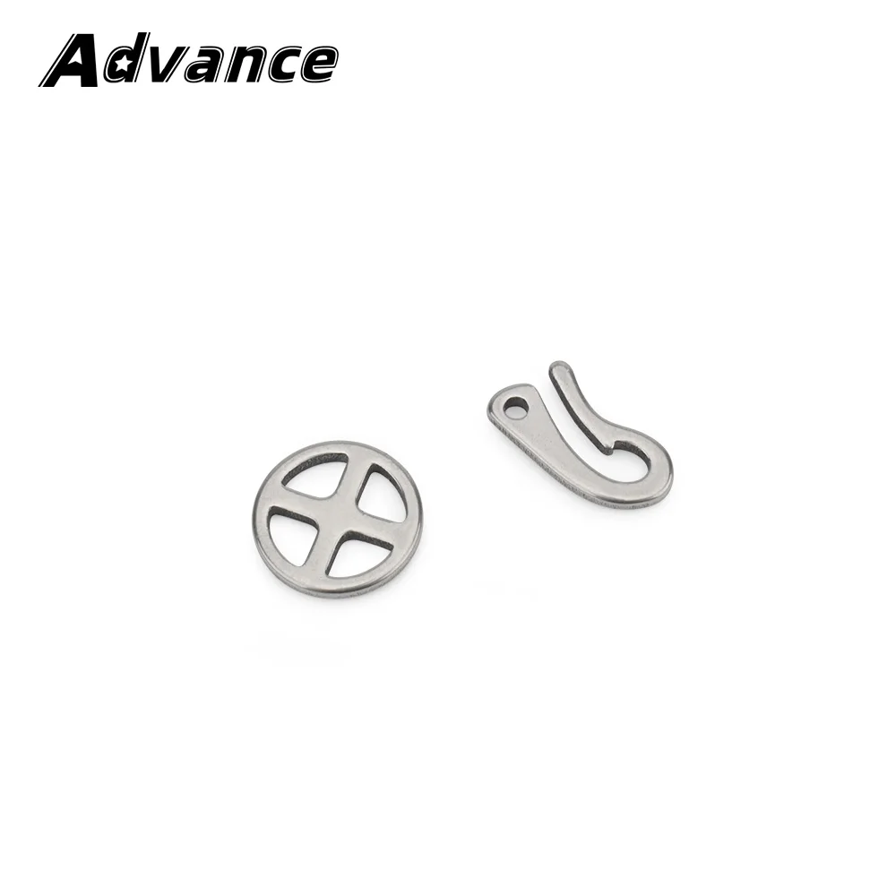 Titanium Alloy Clasp Accessories Hook DIY Buckle Necklace Gadgets Keychain Accessories Multifunctional Outdoor Camping Tool