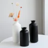 Minimalist Ceramic Vase Nordic Black and White Flower Vases Home Living Room Dried Flower Pot Decor Korean Style Home Decoration 1