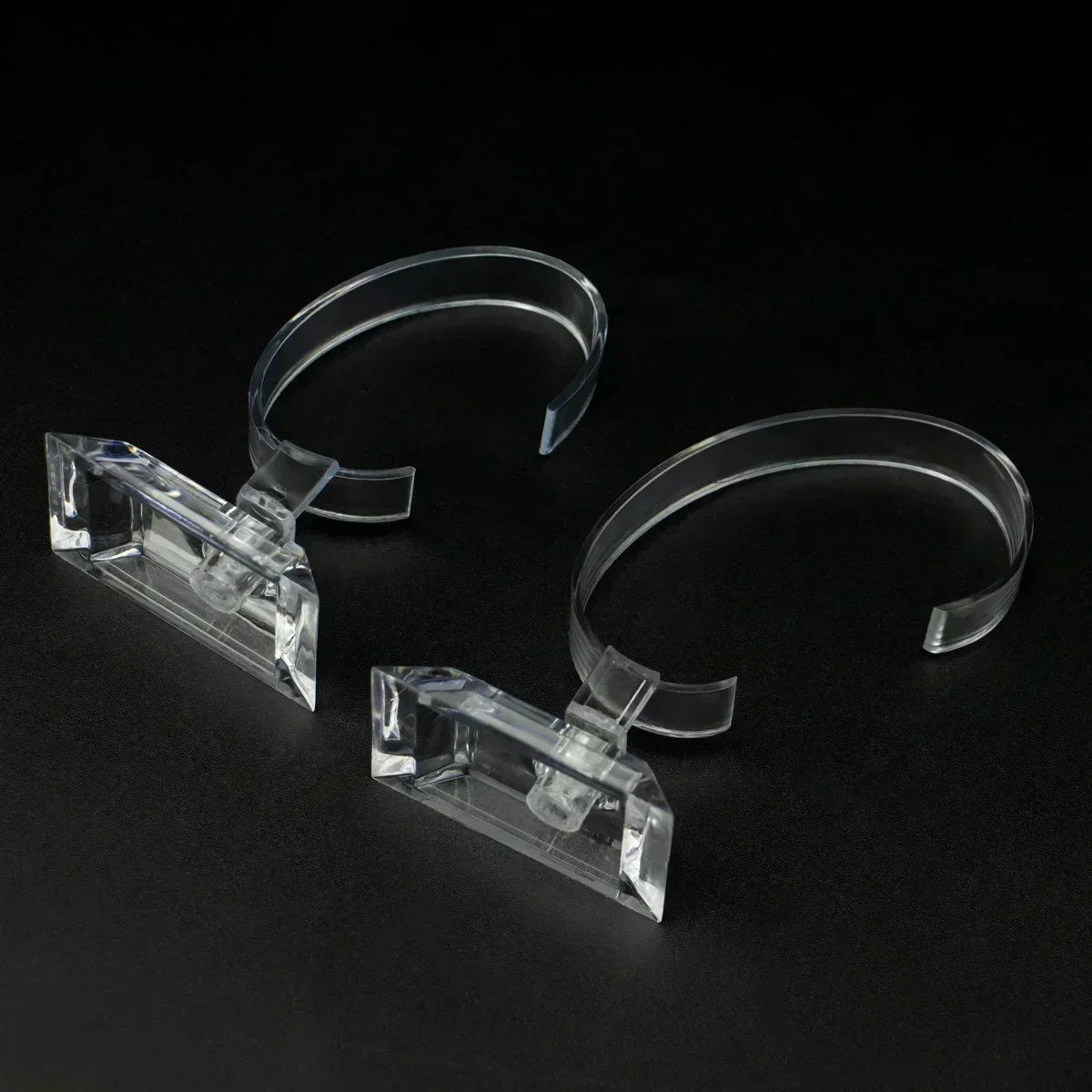 Clear Plastic Watch Box Jewelry Bangle Cuff Bracelet Watch Display Stand Holder Rack Case Watches Accessories
