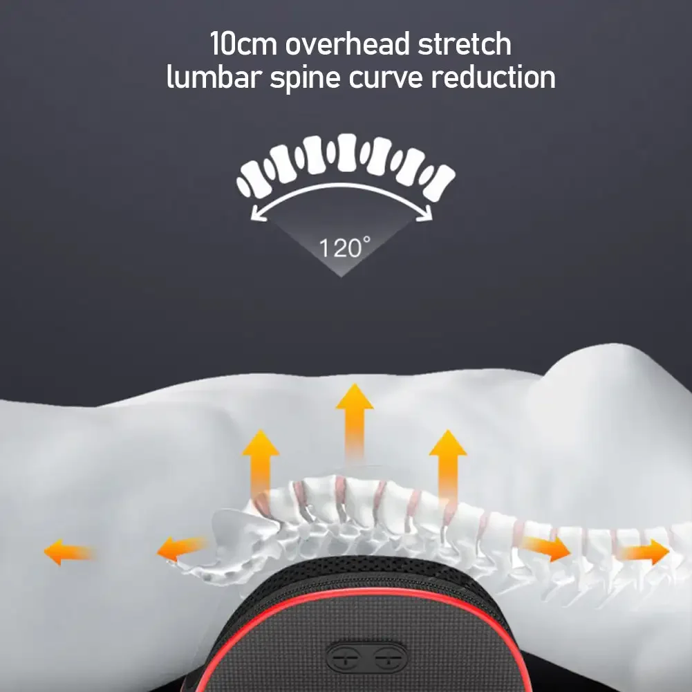 Electric Relieve Pain Waist Massager Lumbar Massage Device Inflatable Hot Compress Lumbar Spine Support Massage Back Massager waist massager