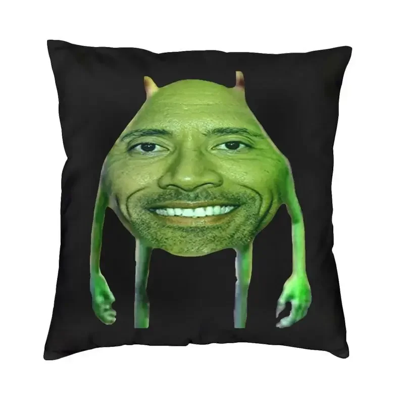 

Dwayne Rock Johnson meme pillow cover 60 x60 cm soft polyester home design throw pillow case sofa chair pillowcase