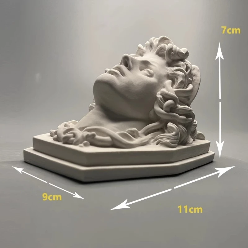 Medusas künstlerische Gips figur Ornamente dekorative Museum Souvenir nach Hause Wohnzimmer Skulptur Handwerk Desktop Statue Dekor