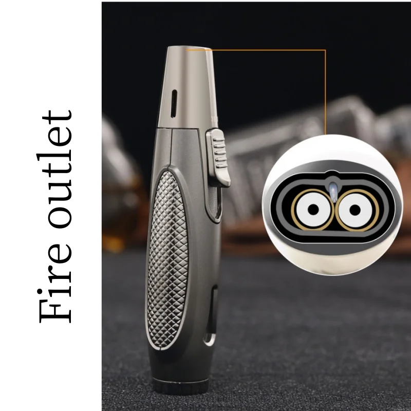 JOBON Metal Lighter Powerful Jet Flame Home Ignition Inflatable Lighter Outdoor Windproof Camping Men's Cigar Lighters