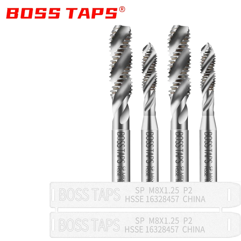 HSSE-M35 JIS Standard Spiral Fluted Tap M1.4 M1.5 M1.6 M1.7 M1.8 M2 M3 M4 M5 M6 M8 M9 Machine Screw