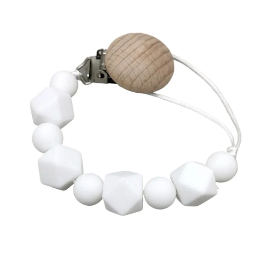 Baby Pacifier Clip for Teething - Chewable Soother Holder