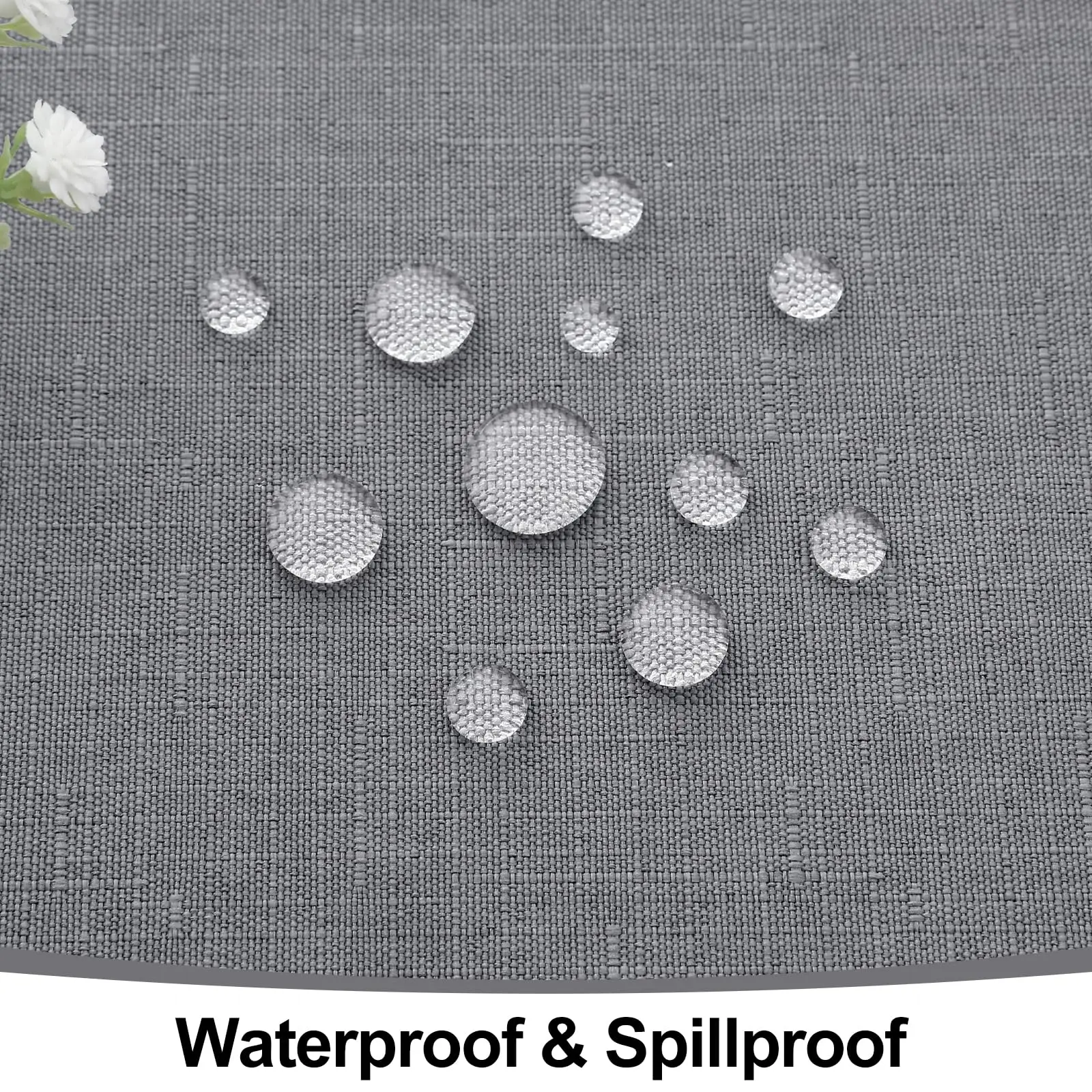 Table Cover Tablecloth Protector Olanly Rectangle Tablecloth Faux Linen Table Cloth Waterproof Wipeable Fabric Tablecloth Washable Table Cover For Kitchen Dining