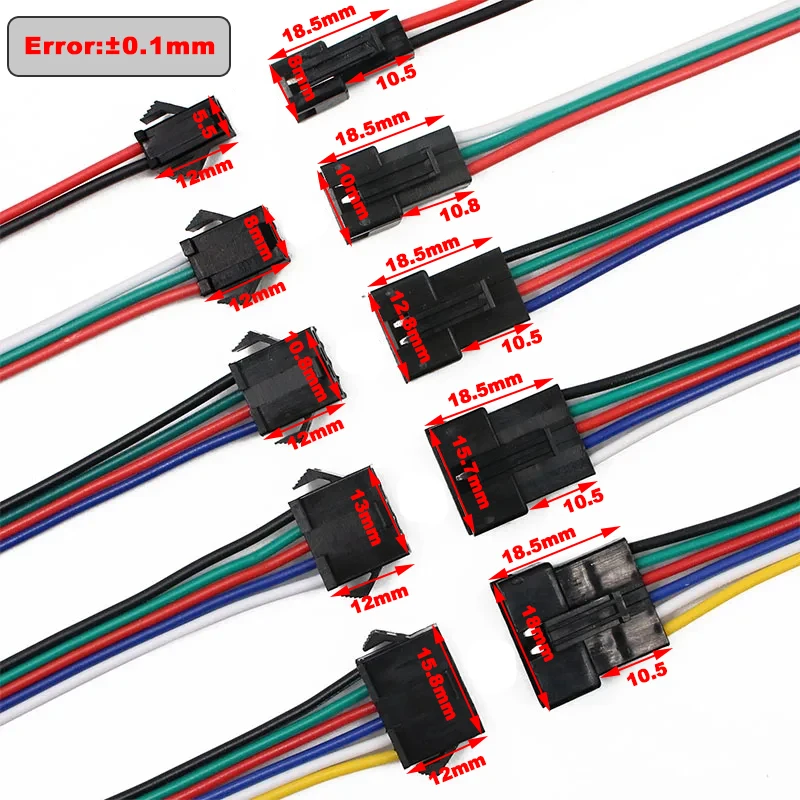 10-Pair Multi-Pin Plug Socket Wire Connectors