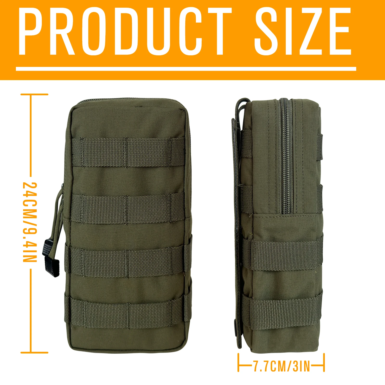 UNIONTAC Molle Pouch 500D Nylontasche Multifunktions-Werkzeugtasche Taktische wasserabweisende EDC-Tasche Taktisches Taschenzubehör – Detail 6