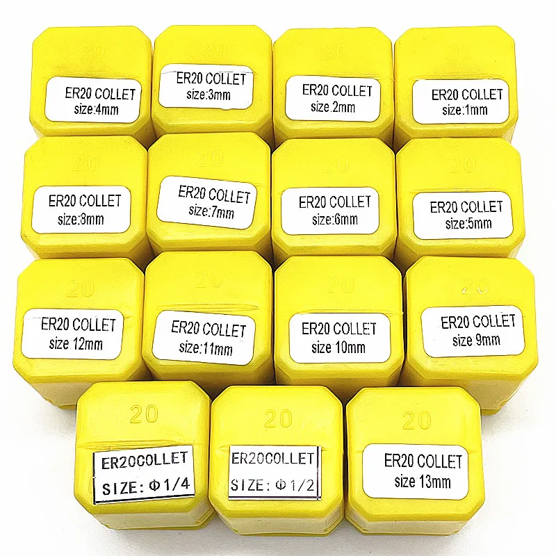 ER20 1/2/3/4/5/6/7/8/9/10/11/12/13 1/4 1/8 MM spring collet tool holder for CNC engraving machine&milling lath