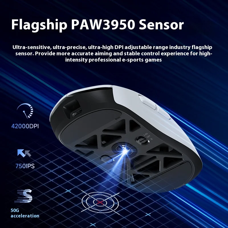 MCHOSE AX5 V2 マウス 3 モードワイヤレスマウスマグネシウム合金