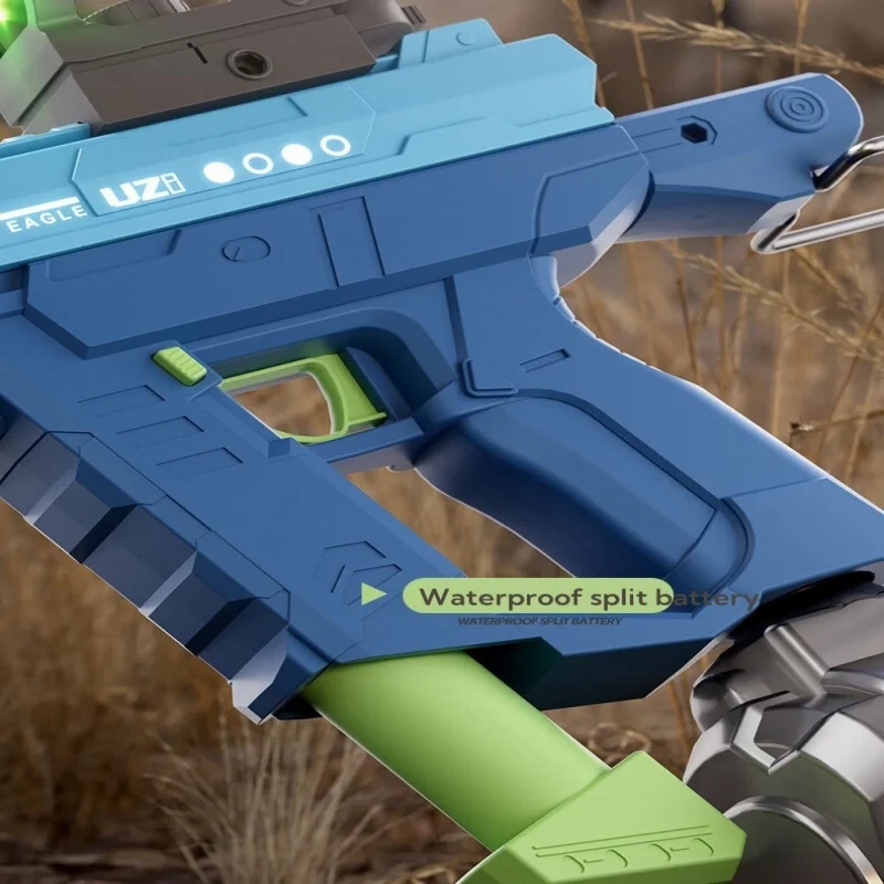 UZI Three Function Dual Mode Electric Water Gun Automatic Suction Hand Self-Integrated Electric Water Gun Summer Play Water 5