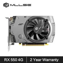  MLLSE AMD RX 550 4GB Graphics Card GDDR5 128Bit DVI HDMI DP PCI-E 3.0 Radeon GPU Rx 550 Gaming Video Card Placa De Video 