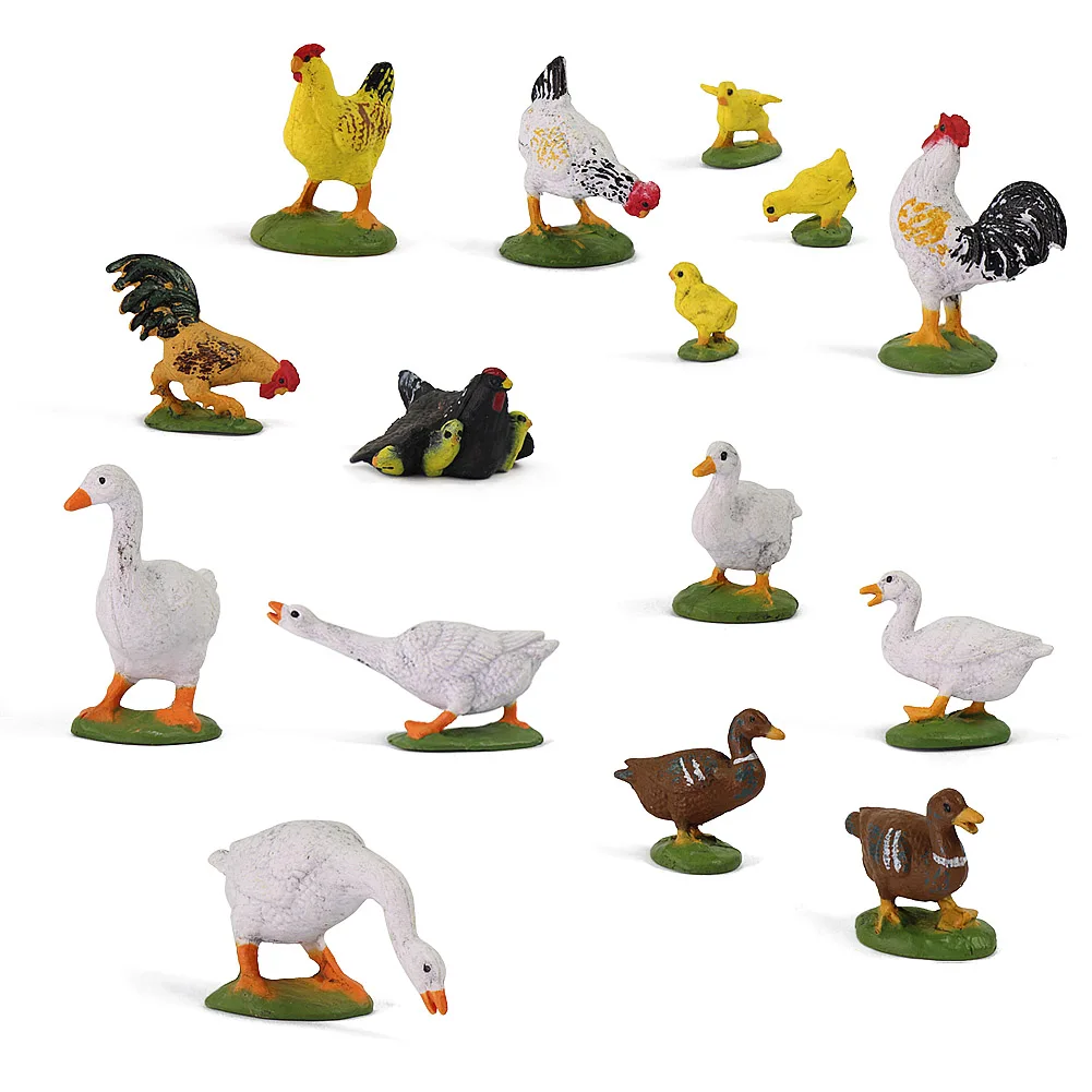 pces pintados escala pvc modelo pintados pato galinha galinheiro ganso escala animais domésticos aves modelo ferroviário layout