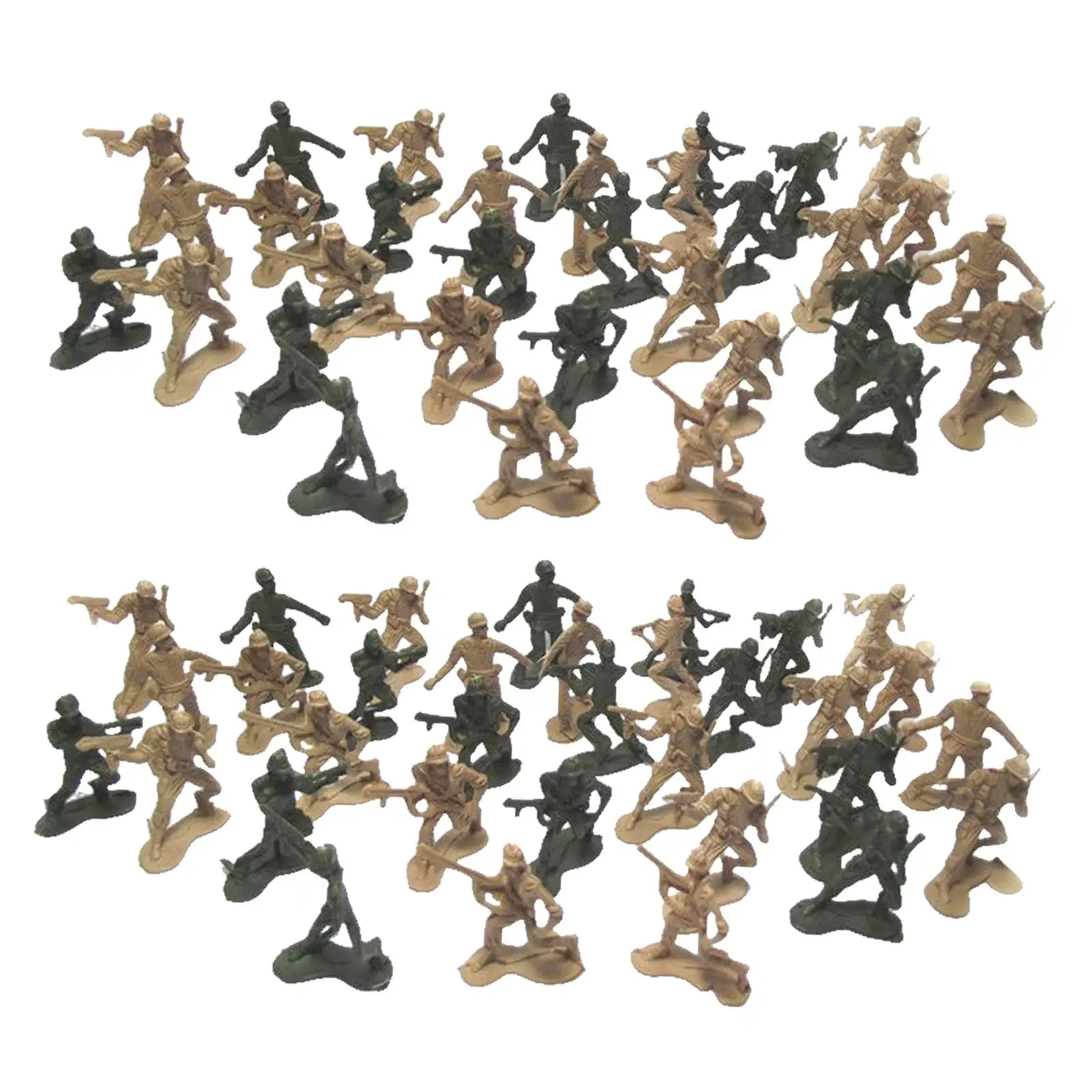100Pcs Soldiers Model Decorative Toy Collection Gifts for Themed Party Sand